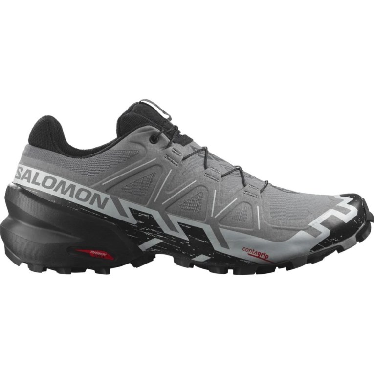 Sapatilhas Trail Running Salomon Speedcross 6 Wide Masculino Cinzentas | PT N91280